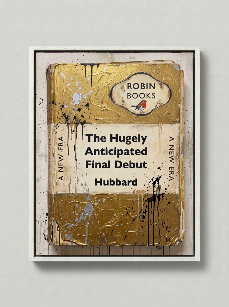 The Hugely Anticipated Final Debut — Robin Books palette-knife print on aluminium composite