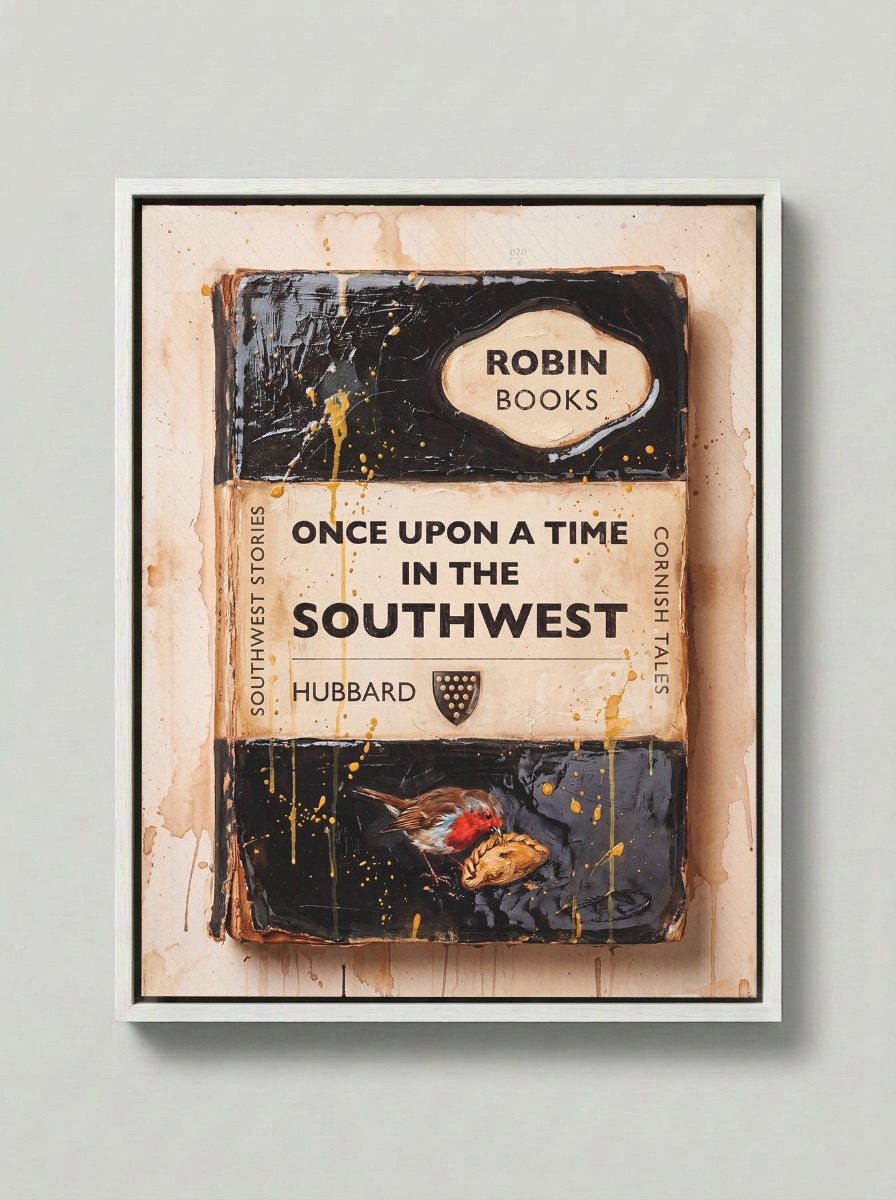 Once Upon a Time In The Southwest — Robin Books palette-knife print on aluminium composite