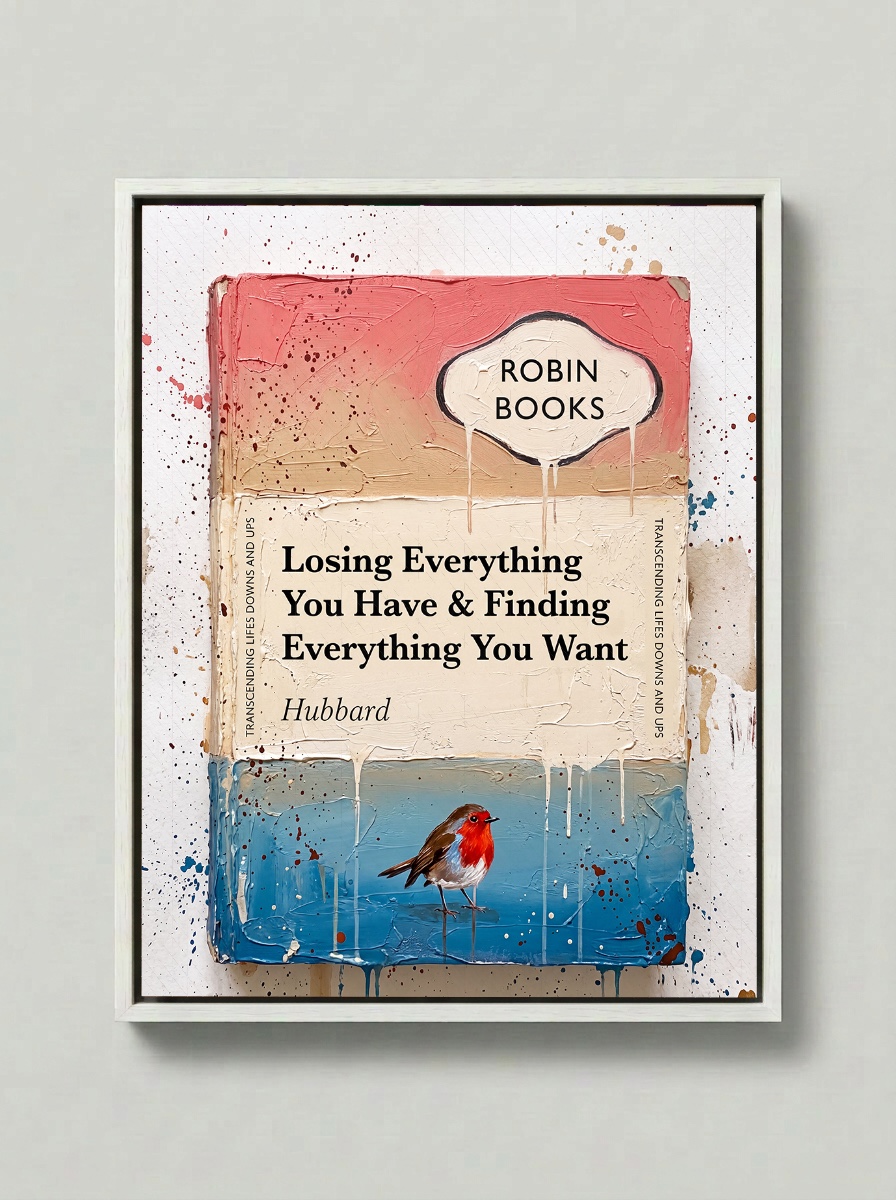 Losing Everything You Have — Robin Books palette-knife print on aluminium composite