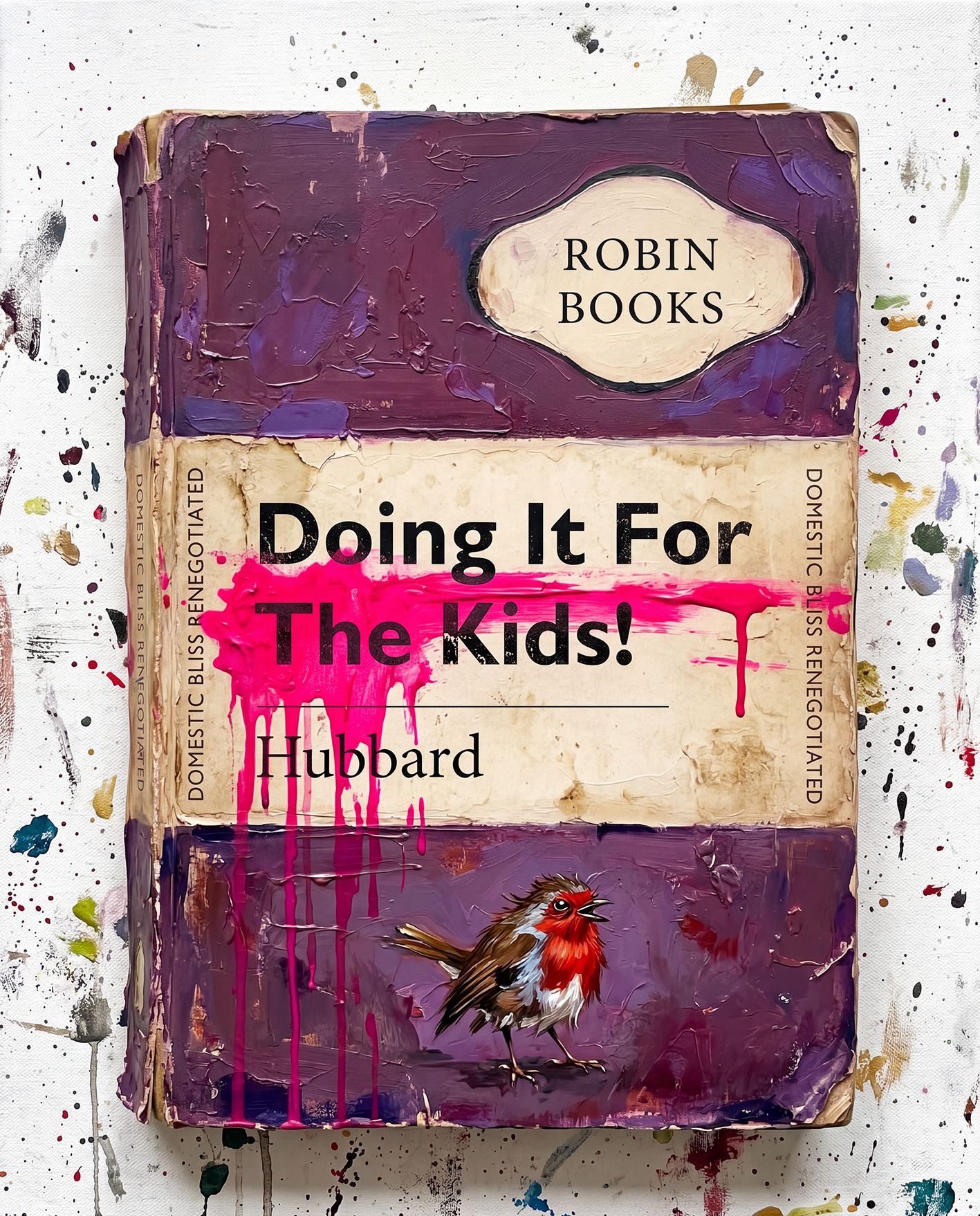 Doing It For The Kids! — satirical book cover art print, a funny gift for book lovers